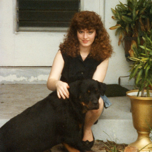 Me and Lizzie the roving Rottweiler